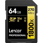 Lexar Professional 1800x SDXC 64GB CL10/UHS-II/U3/V60 (LSD1800064G-BNNNG)