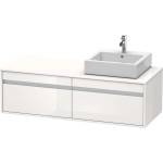 Duravit Ketho - Шкафче за умивалник 43x140x55 см, дясно, 2 чекмеджета, лъскаво бяло KT6697R2222 (KT6697R2222)