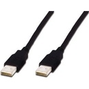 Assmann C0794196 USB 2.0 USB A M (plug)/USB A M (plug), 1m, černý