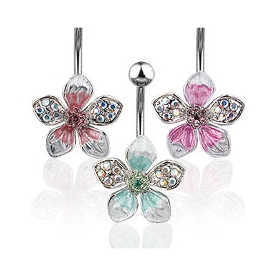 Marre piercing do pupíku květ HWNSQ3645