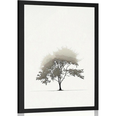 Plakát minimalistický listnatý strom - 30x45 no frame