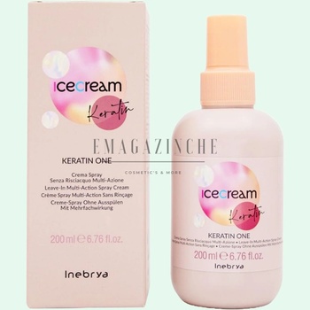 Inebrya Кератинов спрей 15 в 1 без изплакване 200 мл. Ice Cream Keratin One Multi-Action (0226315)