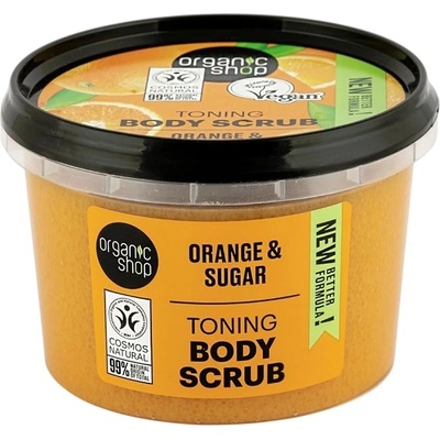 Organic Shop Скраб за тяло Orange & Sugar, 250 ml