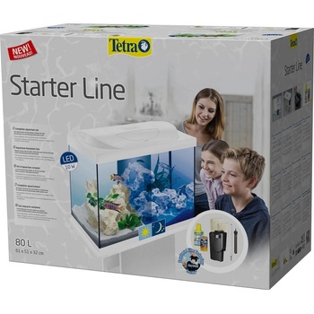 Tetra Starter Line LED akvárium bílé 80 l