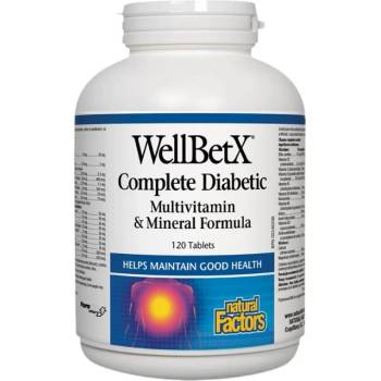 Image 1 of Natural Factors WellBetX® Complete Diabetic [120 Таблетки]