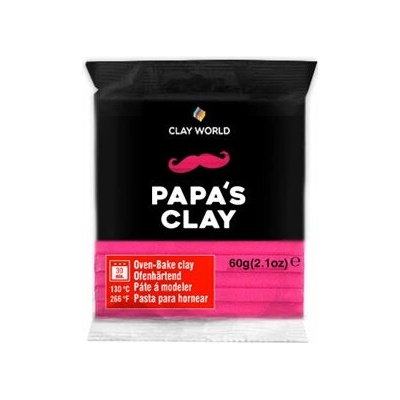 Papa’s clay Polymerová hmota 60 g fuksia