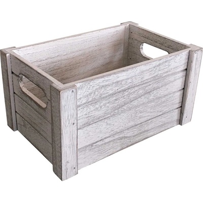 Asko Dřevěná bedýnka 41x21 cm White Wash