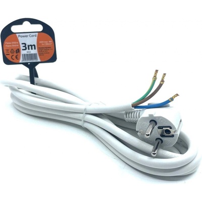 Šnúra flexo 3x1,5mm 3m biela PF21