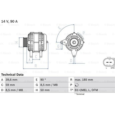 BOSCH Alternátor 0986041920