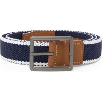 Callaway Striped Stretch Braided pánský opasek tmavě modro/bílý tmavě modrá pánské