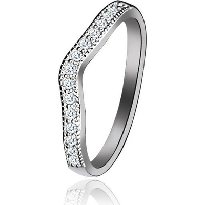 Nubis Stříbrný prsten se zirkony NB 5099