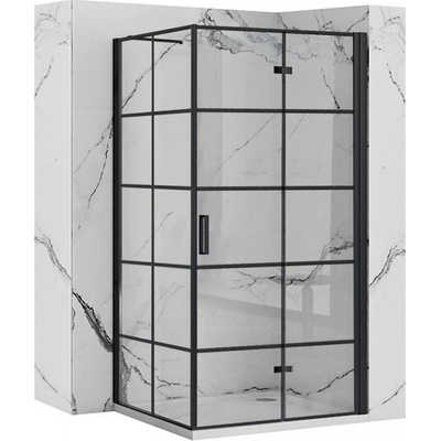 REA/S - Sprchovací kút MOLIER 100x80 - čierny KPL-K0963