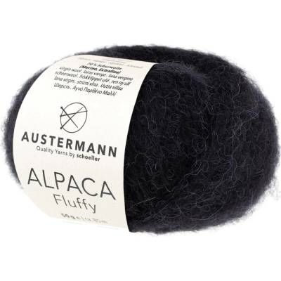 Pletací příze Austermann Alpaca Fluffy Barva: 02 SCHWARZ