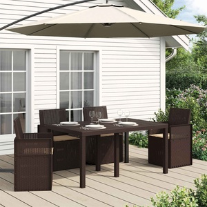 vidaXL Възглавници за седалки 4 бр. Полиестер Таупе 47 x 36 x 2 см (899971)