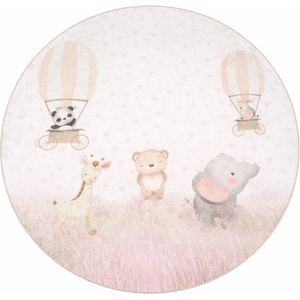 Mila Home Детски килим подходящ за пране ø120 cm Dainty Animals - Mila Home (HKC-YuvHali-732-120x120)