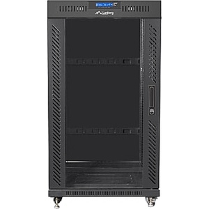 Lanberg rack cabinet 19" free-standing 22U/600x800 (flat pack) with glass door lcd black v2 (FF01-6822-12BL) - gtcomputers