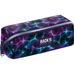 BackUP Ученически несесер BackUp 8 K - Neon Waves, 1 цип (710445)