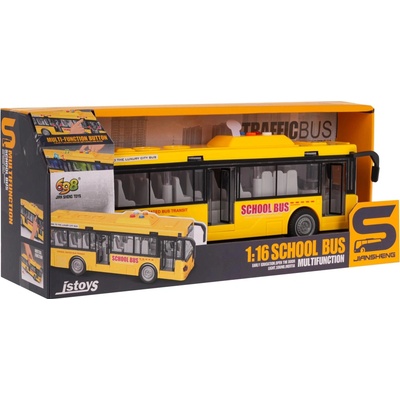 JOKO Autobus so svetlom zvukom a otváracími dverami žltý