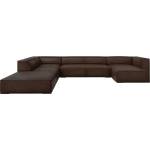 Windsor & Co Ъглов диван от тъмнокафява кожа (ляв ъгъл) Madame - Windsor & Co Sofas (WIN_UL_71_F1_MADAME6)