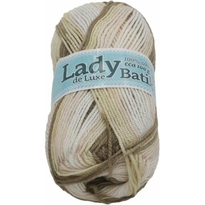 Lady de Luxe BATIK 100g - 614 bílá, béžová