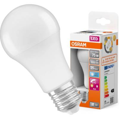 LEDVANCE Žiarovka LED CLA75MS E27 10W/840 MOTION SENZOR