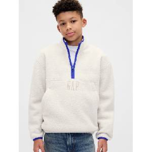 GAP Детски sherpa суитшърт Arctic Fleece GAP GAP | Siv | Момчешки | S