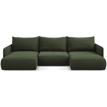 makamii Зелен разтегателен ъглов диван с място за съхранение Nanea - Makamii (NANEA_UF_24_P1_C2)