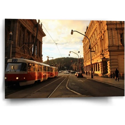 Sablio Obraz Električka v historickom meste - 60x40 cm