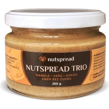 Nutspread oříškové Máslo Trio Kešu kokos a mandle 250 g