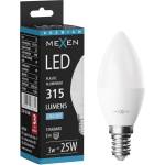Mexen Nova LED крушка E14, C37, 3W, Студена - 6500K, 315 lm - L102-E14-0365-01 (L102-E14-0365-01)