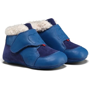 Affenzahn Детски обувки barefoot Affenzahn Kid's Krabbelschuh Leder Growy Barefoot shoes - Elephant / Blue - размер 22/23 (EU) (702-4541-0313)