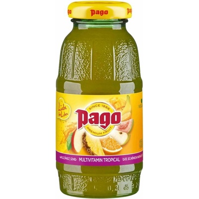 Pago džús multivitamín v skle 200 ml