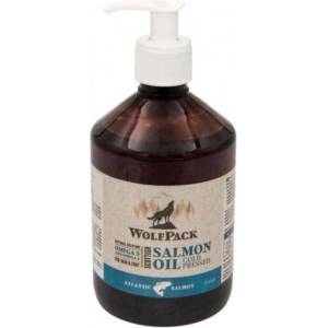 WOLFPACK Salmon Oil - масло от сьомга за кучета и котки, студено пресовано 500 мл - WOL69512