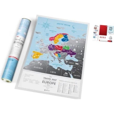 Stírací mapa Evropy – Sleviste.cz