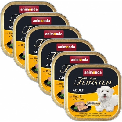 Animonda Vom Feinsten Adult Dog hovězí vejce a šunka 6 x 150 g