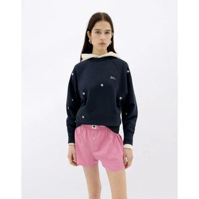 Thinking MU Solsol Navy Bonnie Sweatshirt Navy