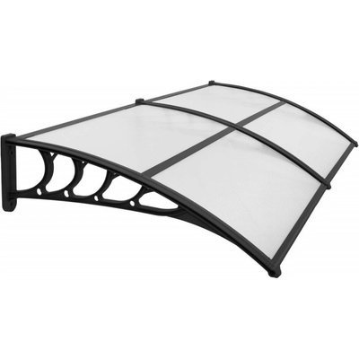 Springos Polyroof 200x95 cm černá transparentní – Zbozi.Blesk.cz