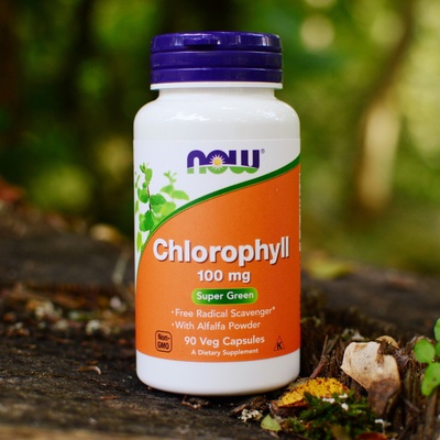 Now Foods Chlorofyl 100 mg 90 kapsúl