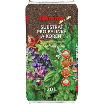 FLORCOM Substrát pre bylinky a koreniny 20 l