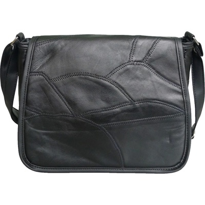 Kabelka Sisi kožená čierna