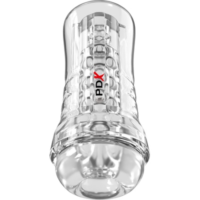 Pipedream PDX Elite ViewTube See-Thru EZ-Grip Stroker Clear