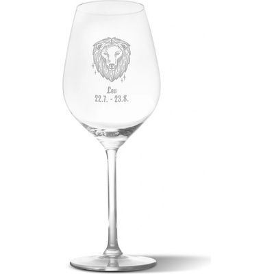 Sablio Sklenička na víno Lev 490 ml