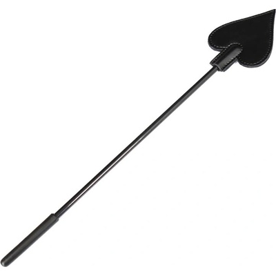 LateToBed BDSM Line Ace of Spades Riding Crop Black