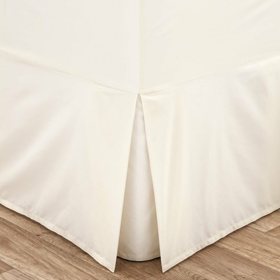 Catherine Lansfield Easy Iron Percale prostěradlo bílé béžové 90x190
