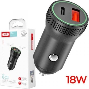 XO Зарядно за автомобил XO-CC33 PD QC 3.0 USB 18W 12V Fast Charge (455935)