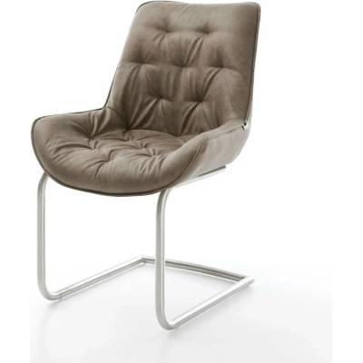 Delife Taimi-Flex mikrovlákno taupe vintage kulatá nerezová ocel