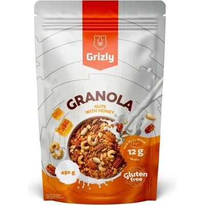 Grizly Granola oříšková s medem 450 g