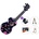 Mahalo Soprano Ukulele SET Heart Black Сопрано укулеле (MA1HE-BK-SET)
