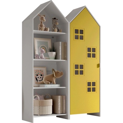 Vipack Отворен детски гардероб в бял и жълт цвят 115x171, 5 cm CASAMI BRUGES - Vipack (CSCO1003)