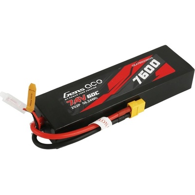 GENS ACE LiPo 2S 2S2P 60C XT60 Plug 7,4V 7600 mAh